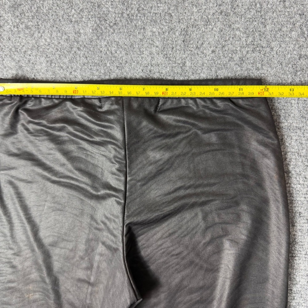 XXI Forever 21 Black Ripple Texture Whimsy Goth Vampirecore Leggings Pants M - Picture 7 of 8